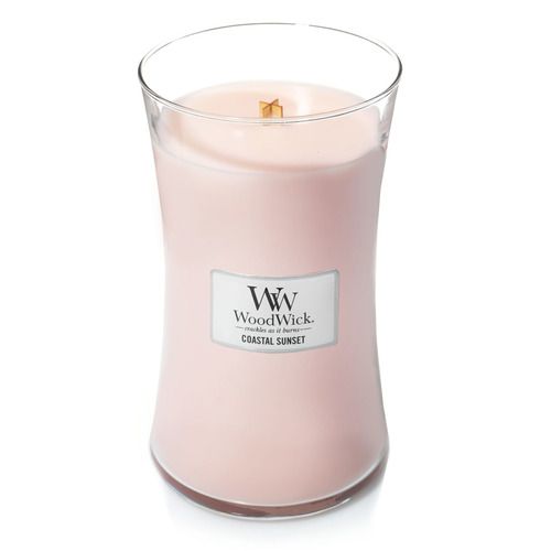 Ароматична свічка з ароматом цитрусових, кокоса і ванілі Woodwick Large Coastal Sunset 609 г Ароматична свічка з ароматом цитрусових, кокоса і ванілі Woodwick Large Coastal Sunset 609 г